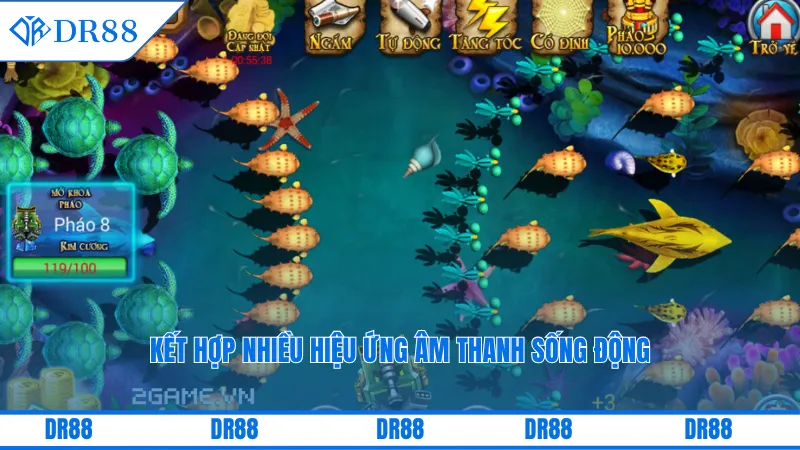 Bắn Cá Siêu Thị Dr88 - Trải Nghiệm Hấp Dẫn Khó Quên 2 Kết hợp nhiều hiệu ứng âm thanh sống động