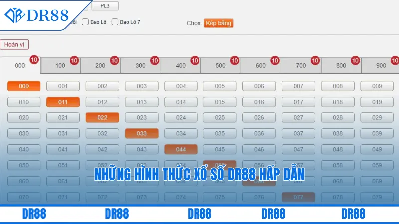 Xổ Số Dr88 – Sảnh Giải Trí Trúng Thưởng Hấp Dẫn Nhất 3 Những hình thức xổ số DR88 hấp dẫn